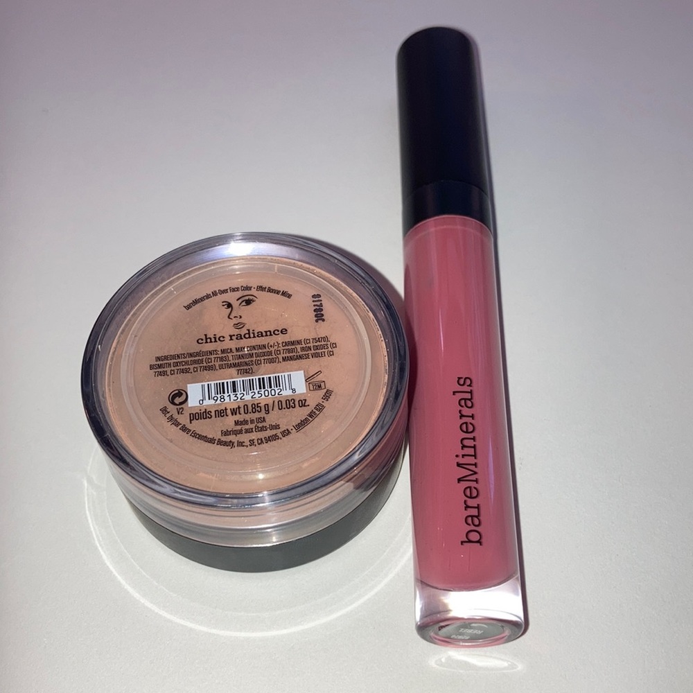 bareMinerals bronzer and lip gloss bundle